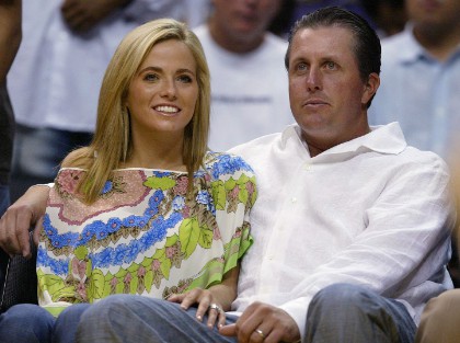 Amanda Brynn Mickelson's Parents at an sporting event